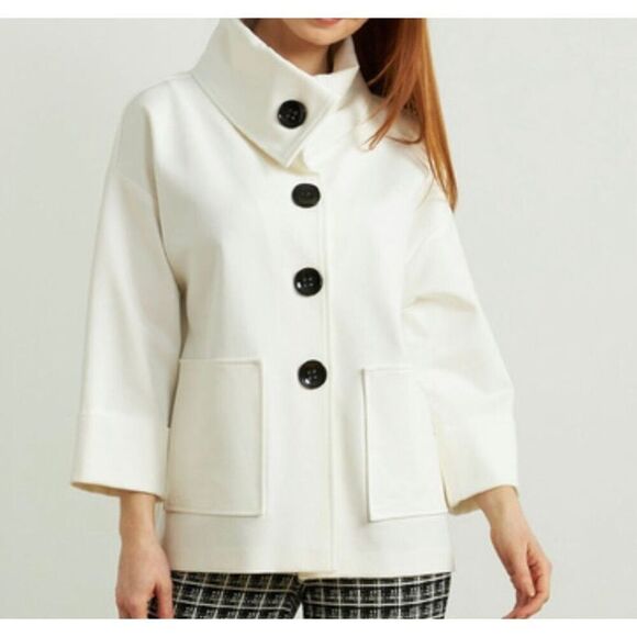 Joseph Ribkoff Women’s Cream Button Jacket  size 10 New - Picture 1 of 5